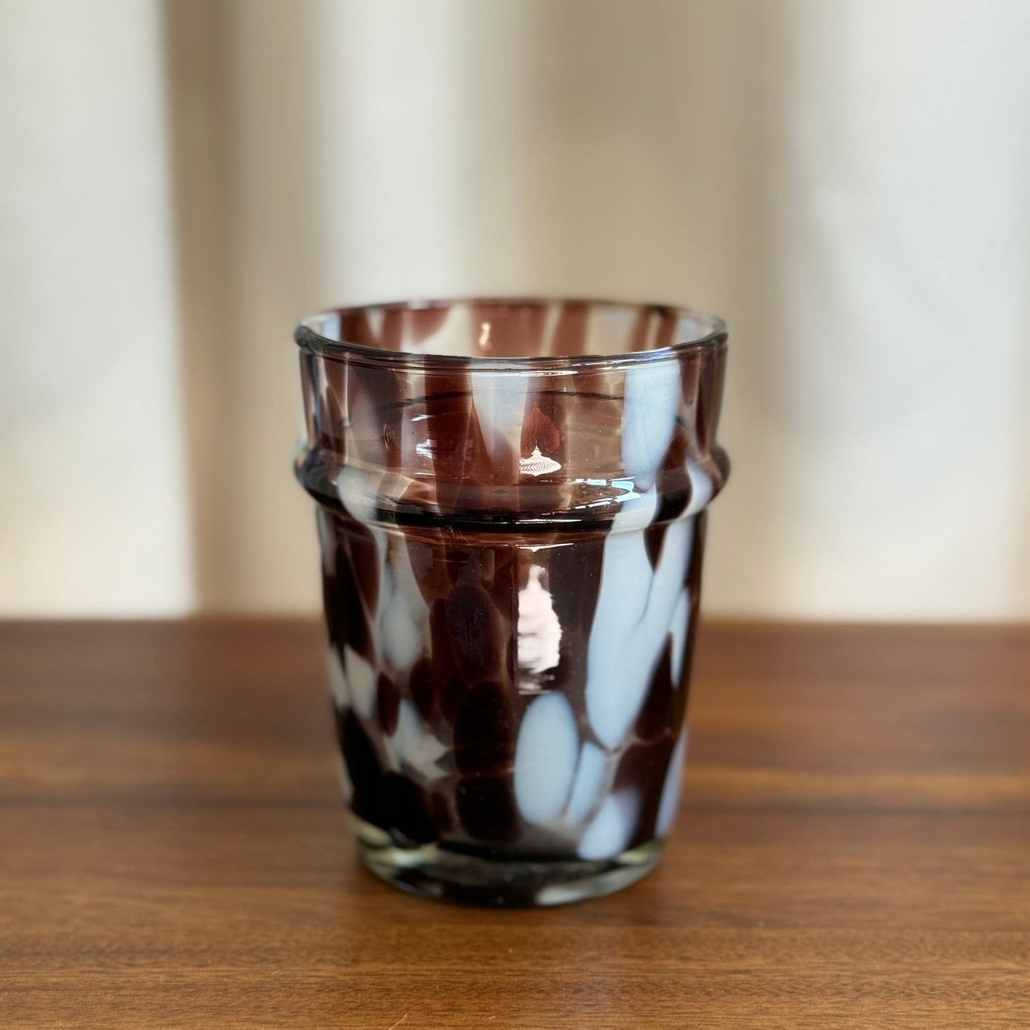 Dot Drinking Glass - Mocha Madam Stoltz