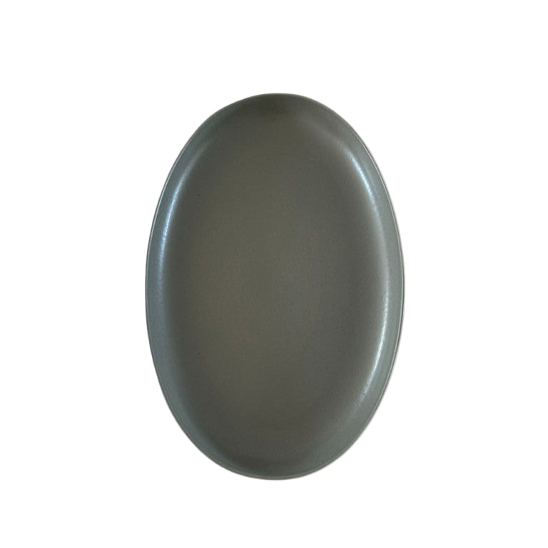 Pedra Oval Ceramic Platter - Olive